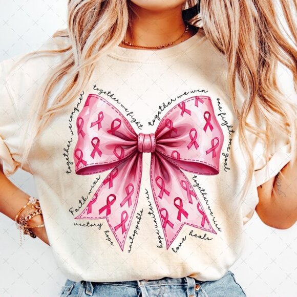 Gildan Other - Pink Bow Breast Cancer, in October We Wear Pink Shirt, Breast Cancer Shirt